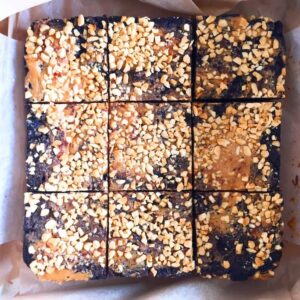 vegan peanut butter brownies