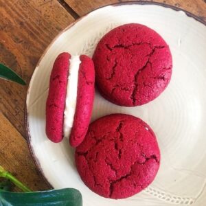 vegan red velvet cookies