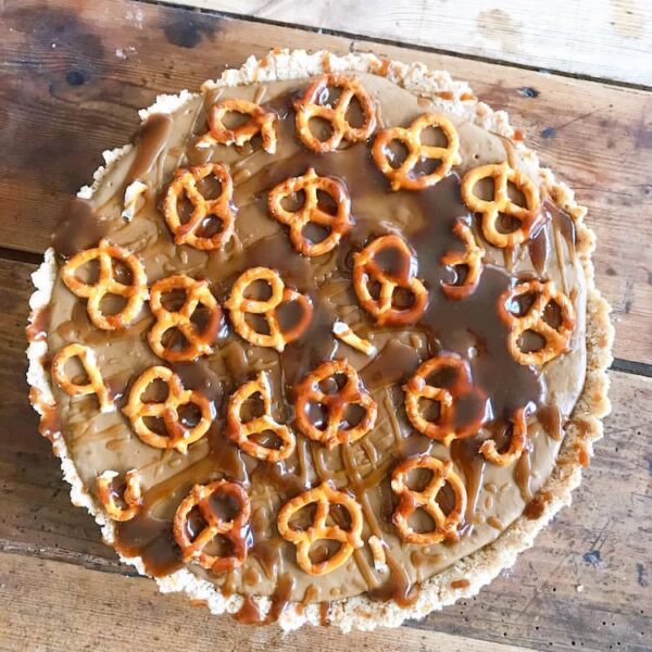 Pretzel espresso tart