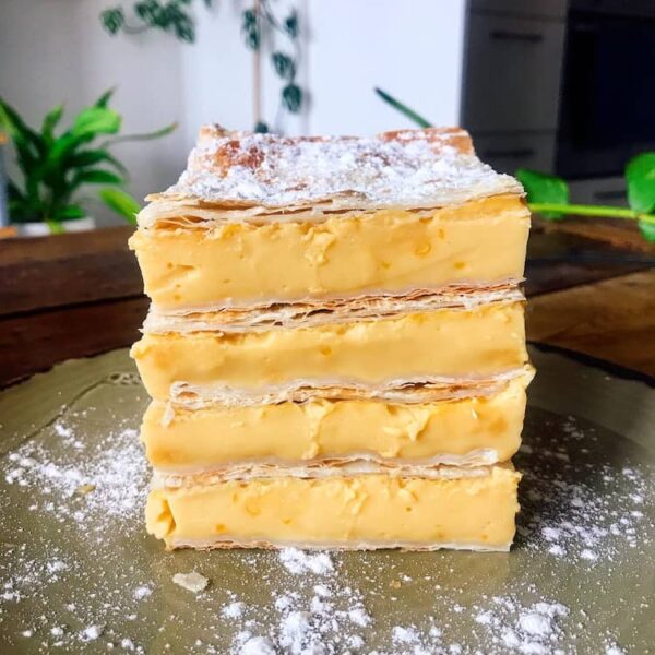 vegan vanilla slice