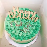 Vegan dreamy mint Birthday cake in Melbourne