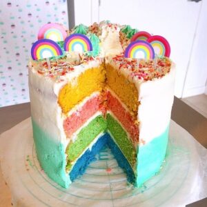 Rainbow dream vegan cake in Melbourne