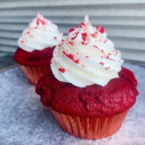 Vegan red velvet cupcakes in Melbourne