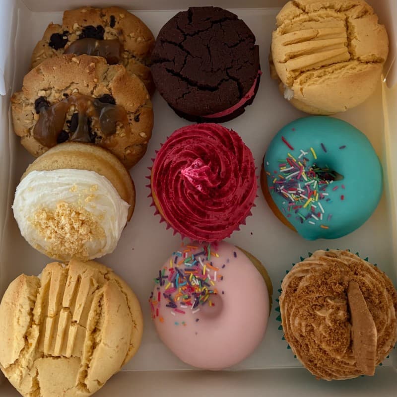 Vegan mixed treat box in Melbourne.