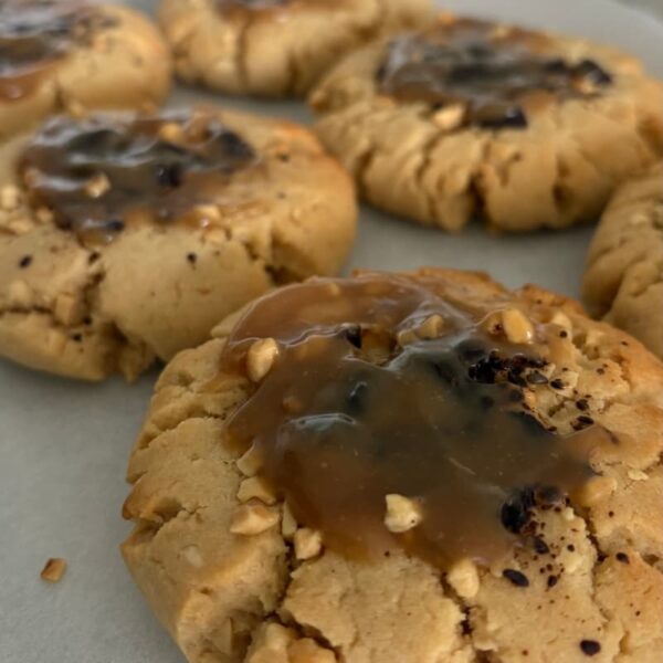 Vegan snickers cookies in Melbourne.