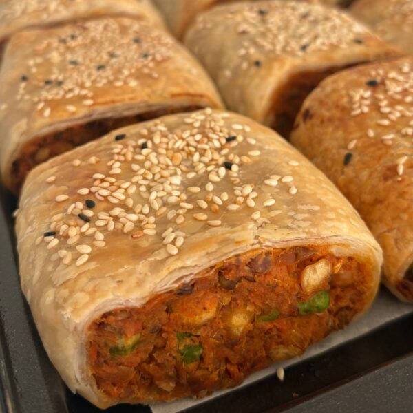 Vegan sausage rolls, vegan catering for events and workplaces in Melbourne