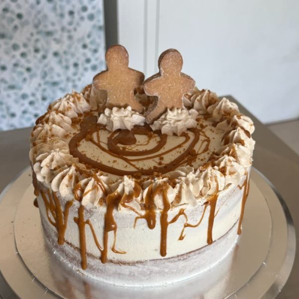 Vegan gingerbread Biscoff Christmas cake in Melbourne