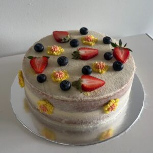 Vegan low sugar cake in Melbourne.